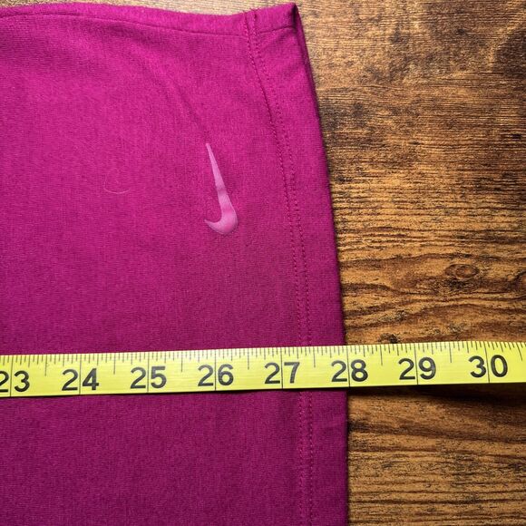 Nike Dri-Fit Women's XL Loose Fit Long Sleeve Shirt Magenta Round Neck - Picture 7 of 10